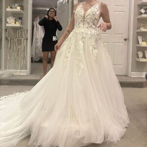 Mori Lee White Wedding Gown